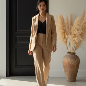 Chic Tan Women's Pantsuit